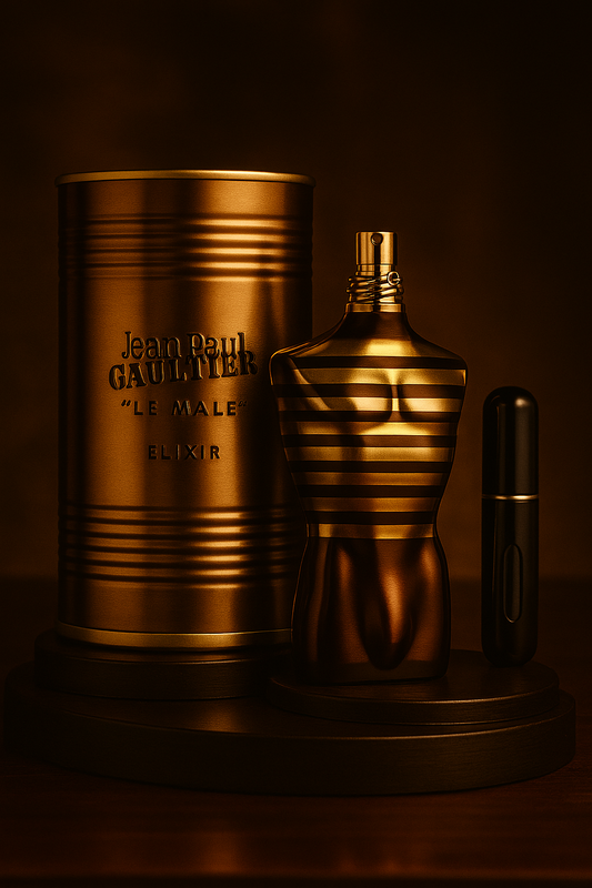 JPG Le Male Elixir + Perfumero