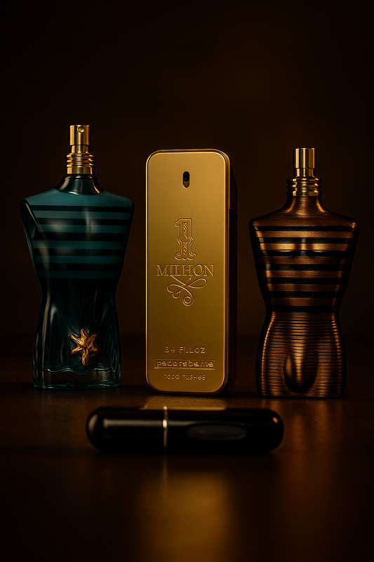JPG Le Beau Perfum, One Million y JPG Le Male Elixir